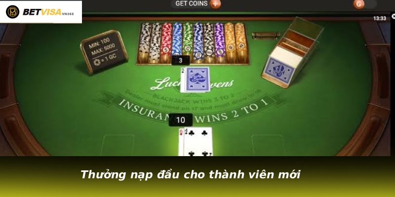 Thưởng nạp đầu cho thành viên mới