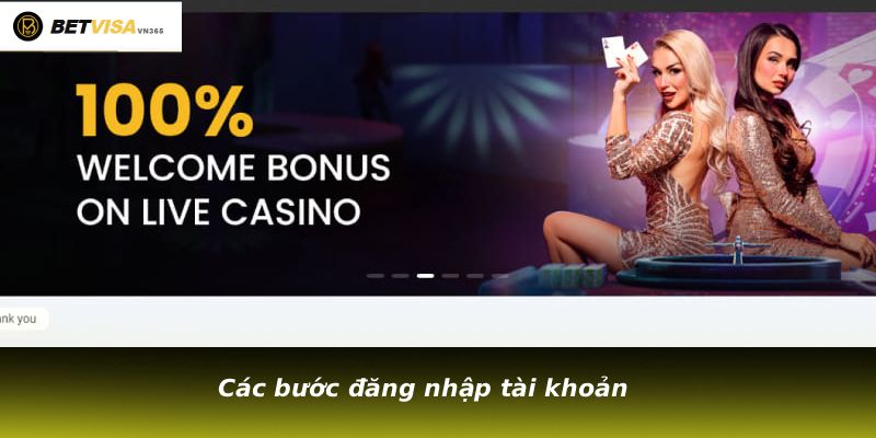 Các bước đăng nhập tài khoản