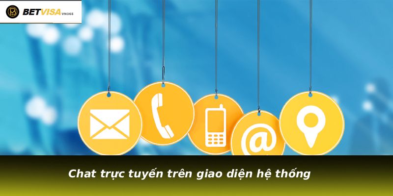 Chat trực tuyến trên giao diện hệ thống